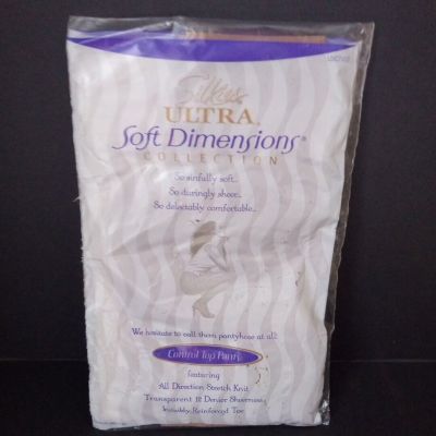 Silkies Ultra Soft Dimensions Control Top Panty 120301 Sz Large Color Nude